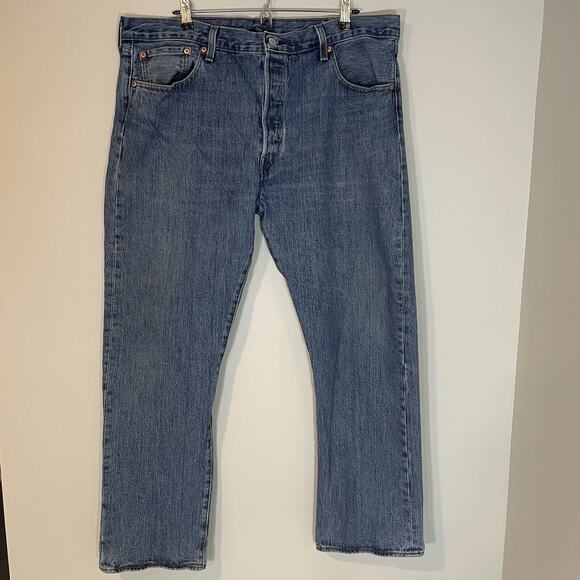 Vintage Levi’s 501 Jeans Mens Button Fly Size 40x32 Straight Leg Denim Y2K - Picture 1 of 8